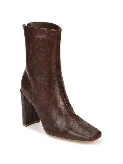 Truffle Collection Women's Brown Casual Booties