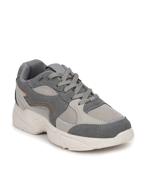 Truffle Collection Women's Grey Casual Sneakers