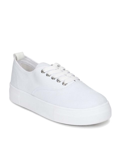 Truffle Collection Women's White Casual Sneakers