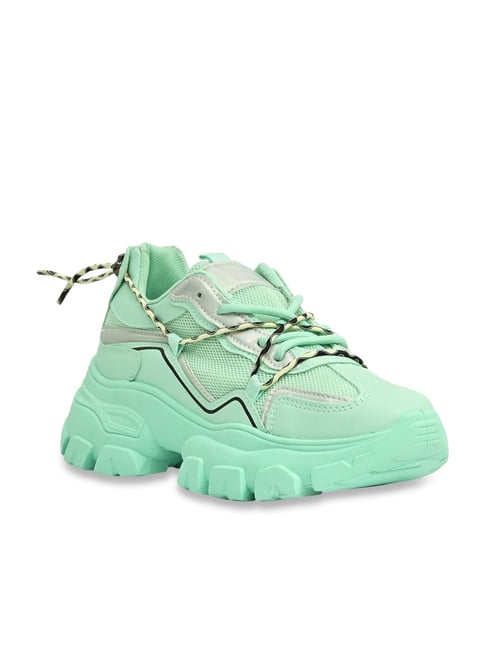 Jove Women's Sea Green Casual Shoes