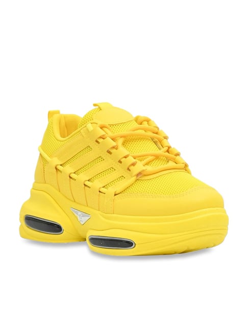 Jove Women's Yellow Casual Shoes