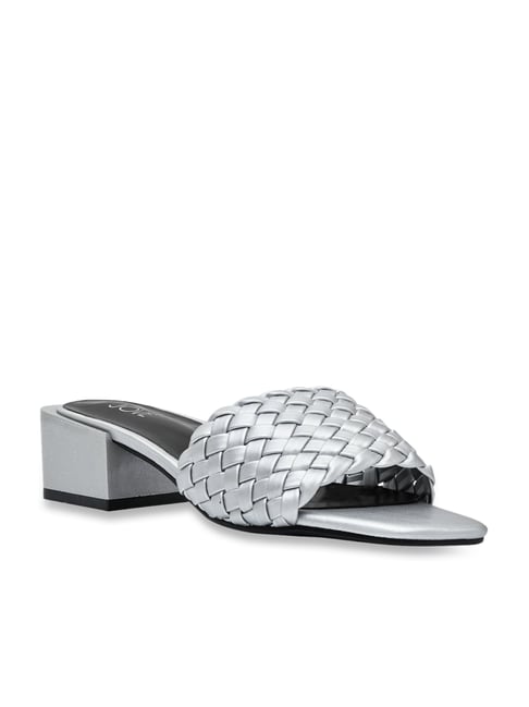 Jove Women's Silver Casual Sandals