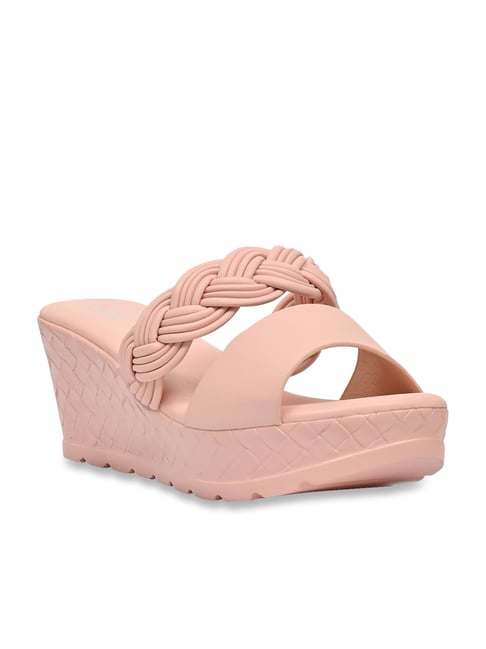 Jove Women's Pink Casual Wedges