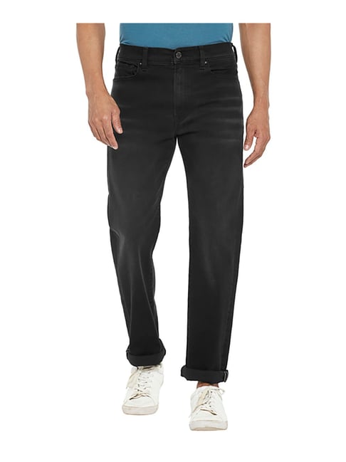 Buy Zovi Men's Cotton Slim Stretch Fit Black Denim Jeans with Contrast  Golden Stitching (11259000701) at Amazon.in