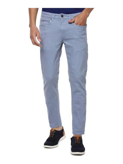 Buy Louis Philippe Jeans Blue Cotton Regular Fit Jeans for Mens