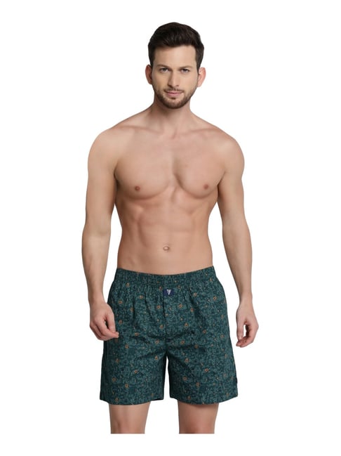 Buy VH Innerwear Green Regular Fit Printed Boxers for Mens Online @ Tata  CLiQ