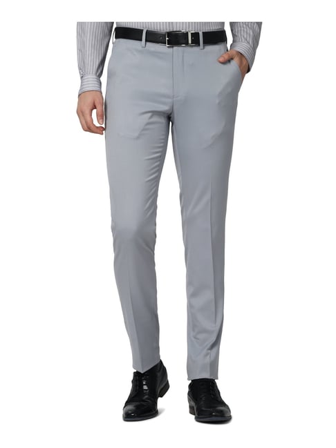 Buy Peter England Men Flat Front Slim Fit Formal Trousers - Trousers for Men  22245742 | Myntra