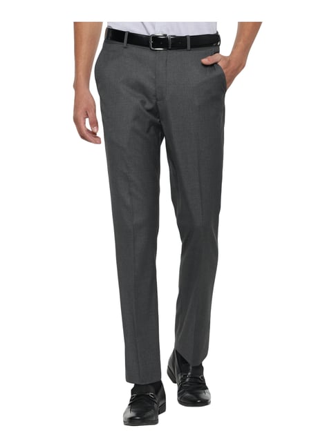 Buy LOUIS PHILIPPE SPORTS Solid Polyester Regular Fit Mens Trousers |  Shoppers Stop