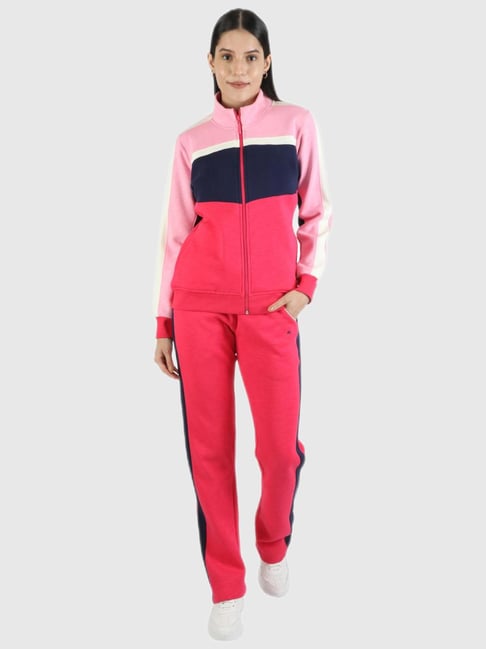 Buy Monte Carlo Pink Regular Fit Tracksuit for Women's Online