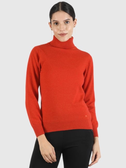 Monte Carlo Red Full Sleeves Sweater