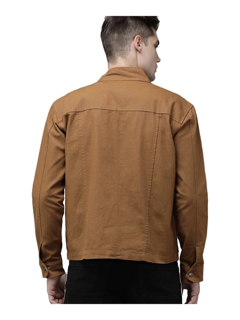 Buy online Men Brown Cotton Casual Jacket from Jackets for Men by Canary  London for ₹2249 at 50% off | 2024 Limeroad.com