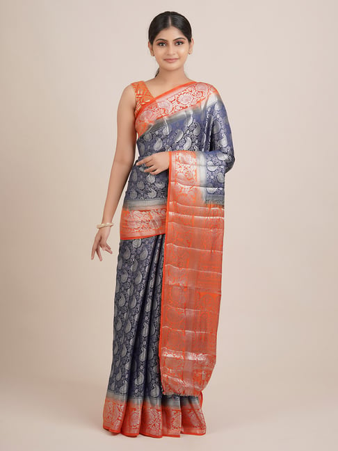 Understated elegance. A jute silk saree with stunning border. Price: Rs  11895. Visit Pothys Boutique, G N Chetty Ro… | Saree designs, Stylish sarees,  Indian fashion