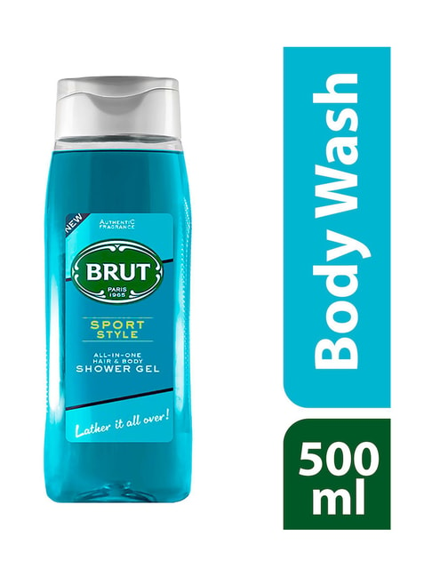 Buy Brut Sport Style All In One Hair & Body Shower Gel - 500 ml Online At  Best Price @ Tata CLiQ