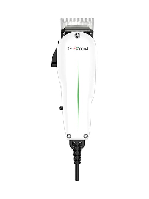 Groomiist SST-786 Professional Series Corded Hair & Beard Trimmer (White and Black)