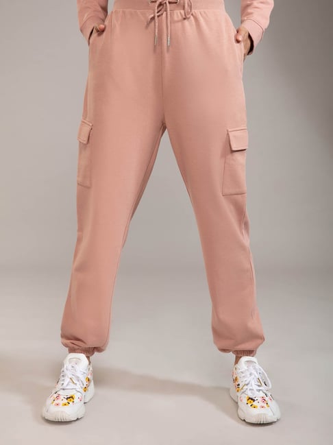 Buy Twenty Dresses Pink Comfort Fit Joggers for Women Online