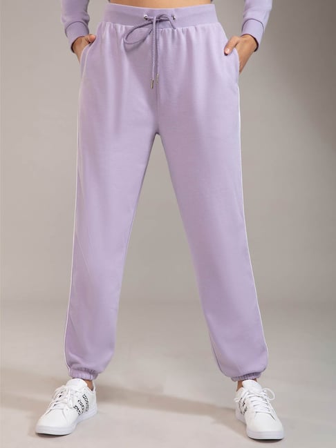 Buy Twenty Dresses Purple Comfort Fit Joggers for Women Online