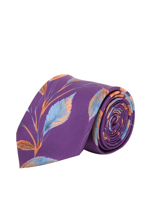 Tossido Purple Printed Necktie