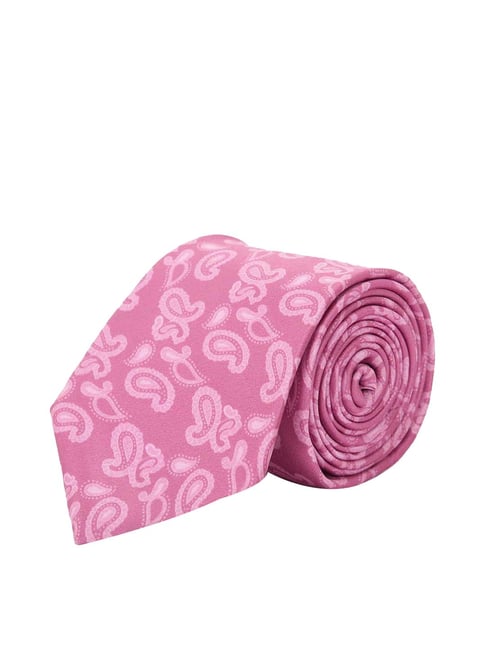 Tossido Pink Printed Necktie