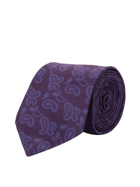 Tossido Purple Printed Necktie