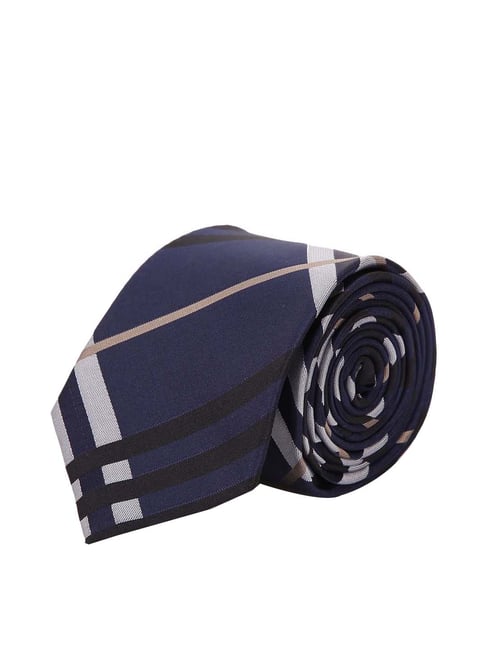 Tossido Navy Blue Printed Necktie