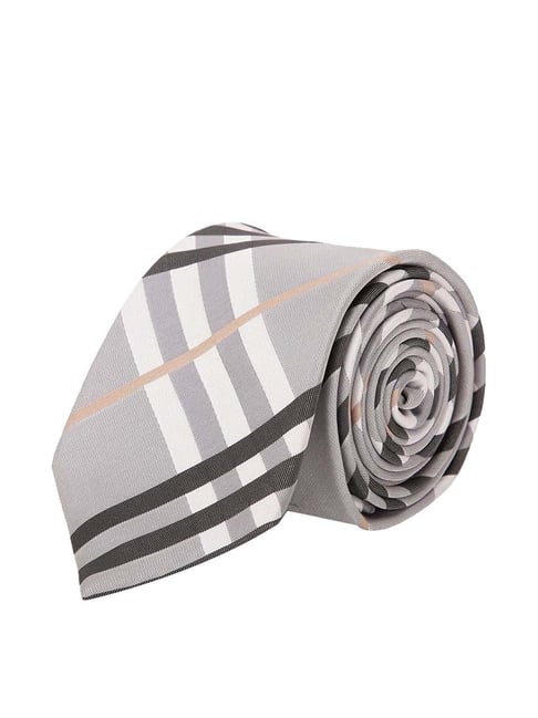 Tossido Grey Printed Necktie