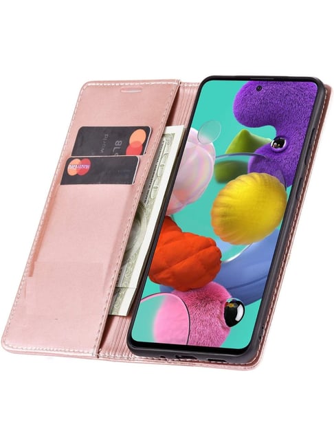 ClickCase Sheep PU Leather Wallet Case Magnetic Flip Cover For Iphone 11  Pro Max (ROSE GOLD)