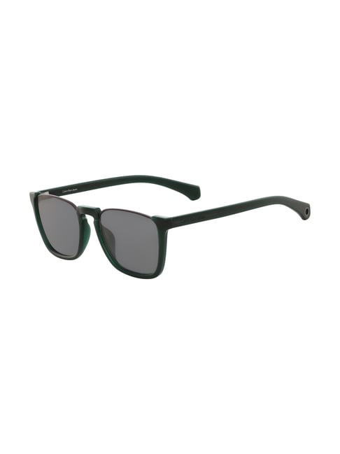 Calvin Klein Jeans Grey Rectangular Sunglasses for Men