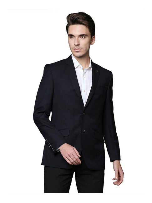 Park Avenue Navy Regular Fit Blazer