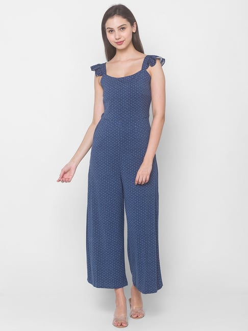 Globus Navy Printed Jumpsuit