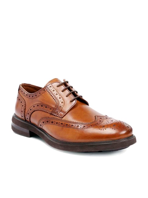 Buy One8 Select By Virat Kohli Alpha Tan Brogue Shoes for Men at