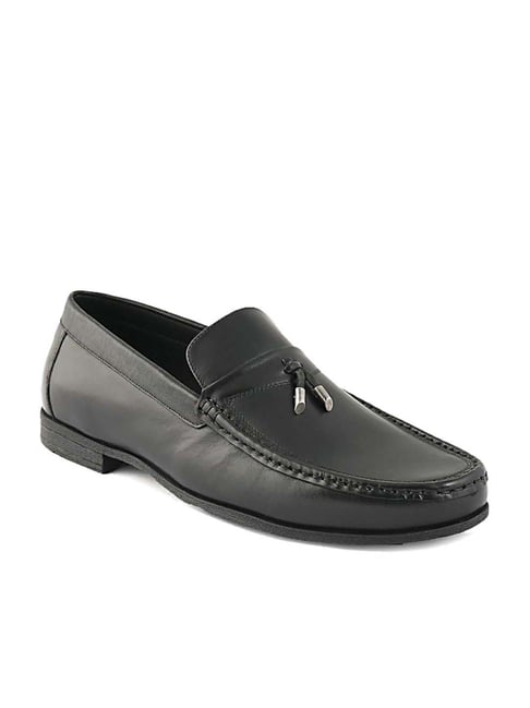 Buy One8 Select By Virat Kohli Debonair Jet Black Loafers for Men at ...