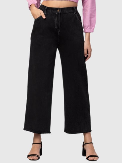 Orchid Blues Black Relaxed Fit Jeans