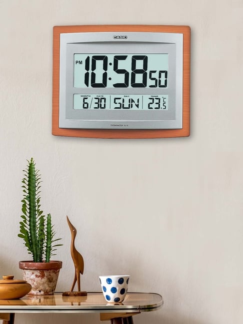 computer Prædike tema Buy Casio Light Brown & Grey Resin Digital Wall Clock - Set of 1 at Best  Price @ Tata CLiQ