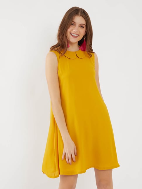 Buy Zink London Yellow Above Knee Dress for Women Online Tata CLiQ