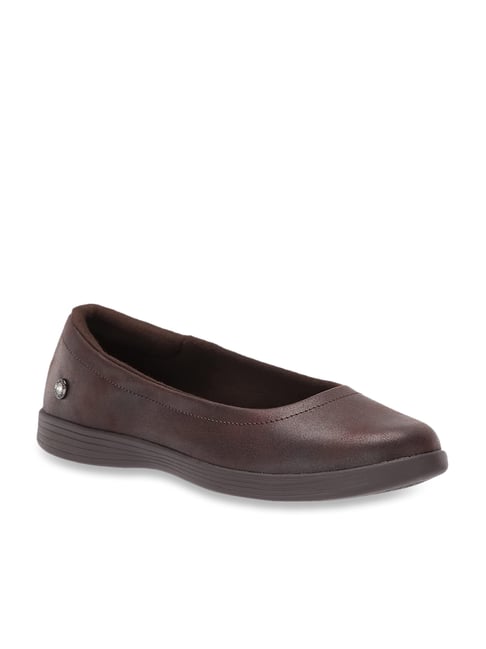 Buy Skechers Women s On The Dreamy Nightout Brown Flat Ballets for