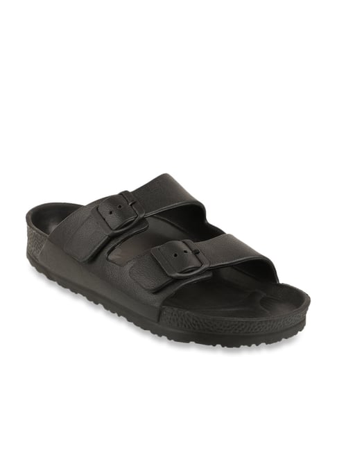 Carlton London Men's Black Casual Sandals