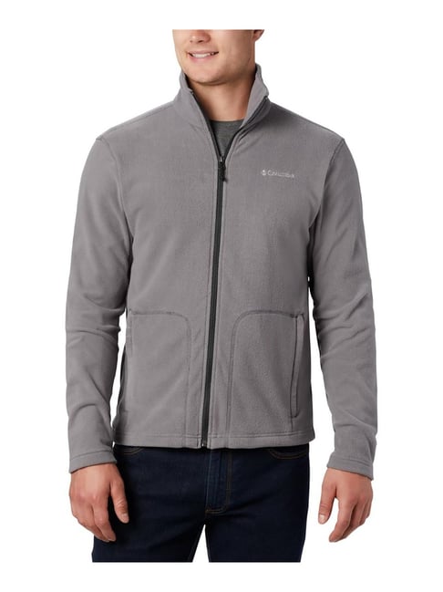 Columbia Men Grey Fast Trek Light Full Zip Fleece Jacket