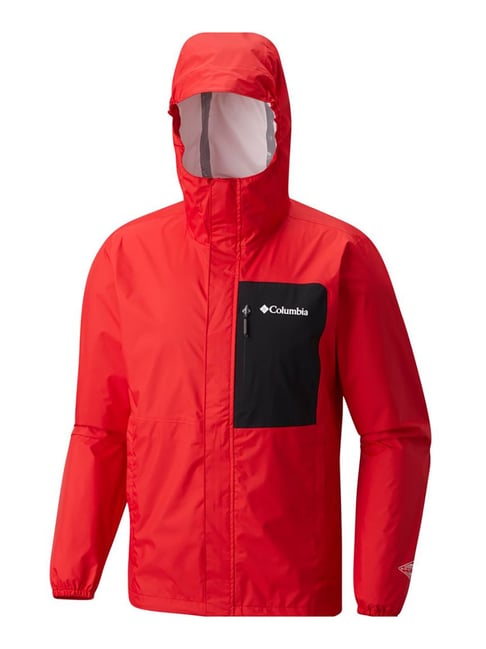 Columbia Men Red Summit Sleeker Shell Jacket