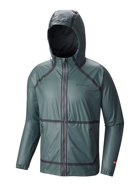 Buy Columbia Dark Green Full Sleeves Polyester Hooded Jacket for Men s Online Tata CLiQ