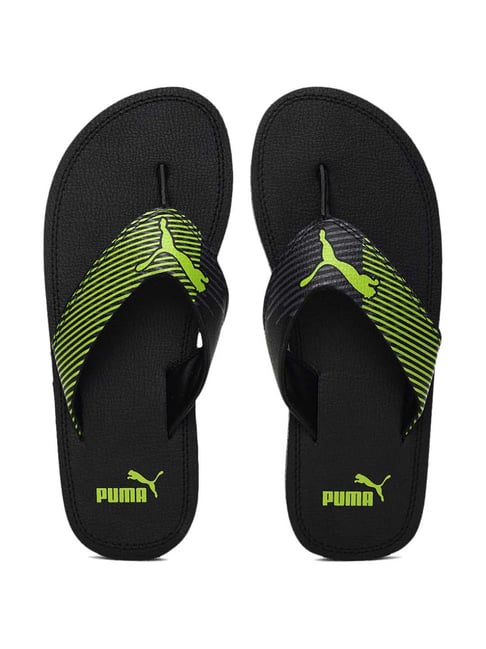 Buy Puma Men s Flash Cat V2 IDP Black Green Flip Flops for Men