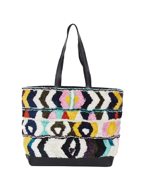Diwaah Multicolor Color Block Medium Tote Handbag Price in India