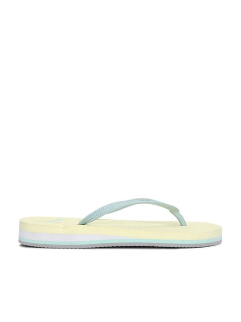 Puma Women's Alice Blue & Yellow Flip Flops