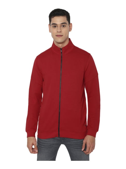 Allen solly red online sweatshirt