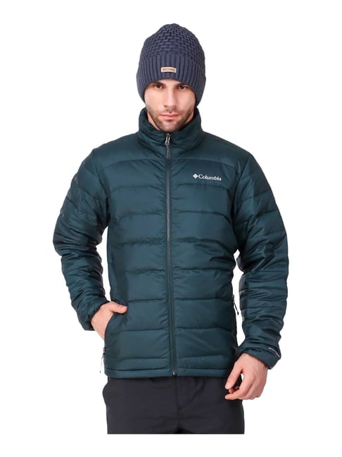 Buy Columbia Dark Green Full Sleeves Polyester Jacket for Men s Online Tata CLiQ