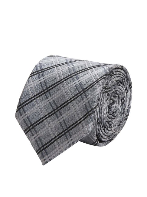 Tossido Grey Woven Necktie