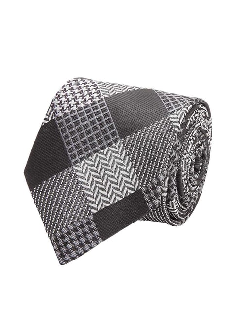 Tossido Grey Woven Necktie