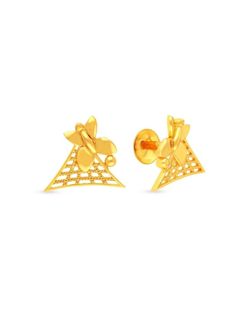 Buy Malabar Gold and Diamonds 22k Yellow Gold Earrings for Women Online ...