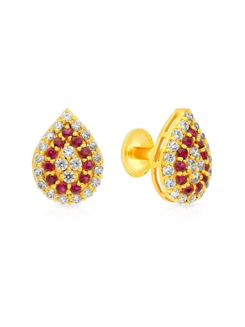Buy Malabar Gold and Diamonds 22k Yellow Gold Earrings for Women