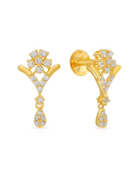 Buy Gold Plated Imitation Dangler Earring Real Kemp Stone Collections ER3585