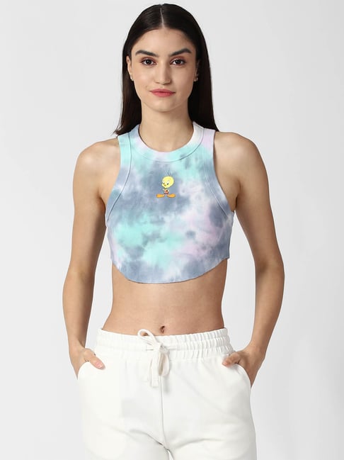tie dye crop top forever 21